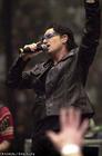 Bono of U2 performed at the Compaq Center in San Jose. San Francisco Chronicle photo by Gina Gayle 