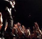 Bono works the crowd Saturday night at America West Arena.Deirdre Hamill/The Arizona Republic