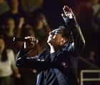 U2's Bono belts out the political anthem 