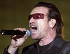 Bono, frontman of Irish rockband U2 performs at the Arena AufSchalke in Gelsenkirchen, Germany, Sunday, June 12, 2005. The sold out concert is the first in Germany and the second concert in Europe during U2's Vertigo tour. (AP Photo/Martin Meissner)