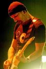 U2's The Edge performs during the band's concert in Toronto, Monday, Sept. 12, 2005. (AP PHOTO/CP, Aaron Harris)