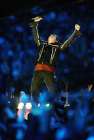 Irish rockers U2 performed three songs during the halftime show.(Jed Jacobsohn/Getty Images)